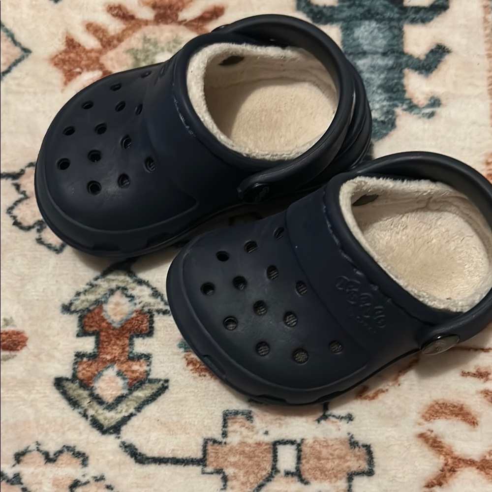 Kids Navy Blue Crocs